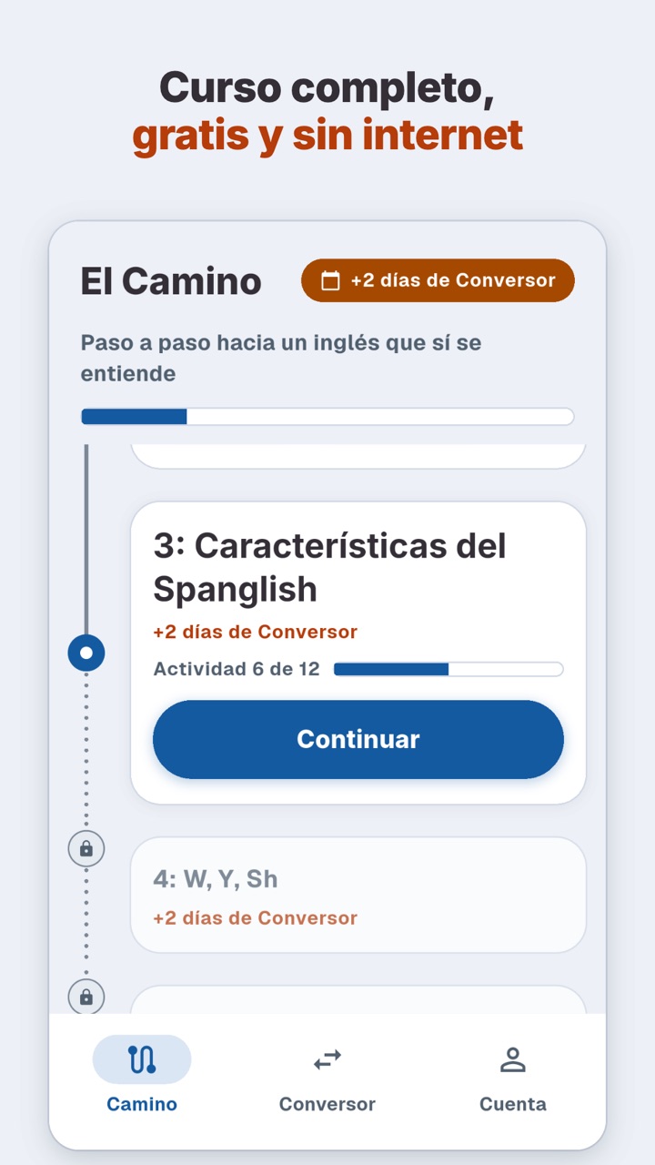 El Camino, el curso de pronunciación de la app